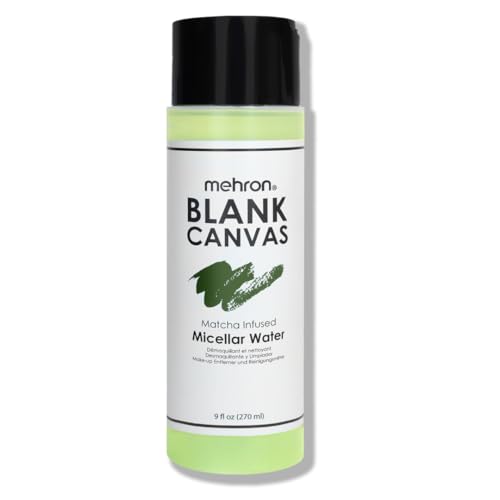 Mehron Makeup Blank Canvas Micellar Water I Professional Makeup Remover for SFX I Cleansing Face and Body Makeup Remover I Vegan