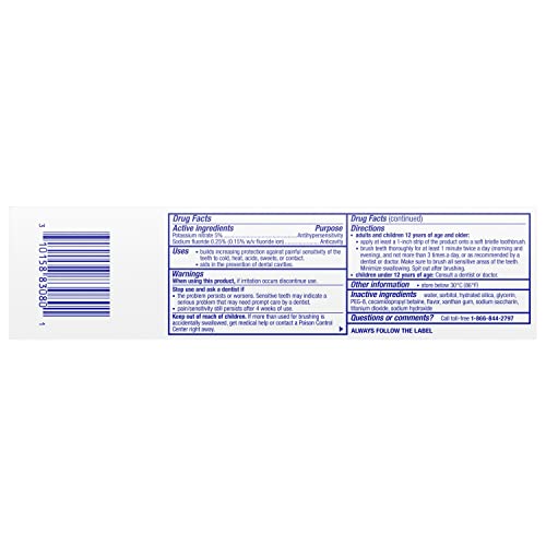Sensodyne Pronamel Fresh Breath Enamel Toothpaste for Sensitive Teeth and Cavity Protection, Fresh Wave - 4 oz (4 Pack)