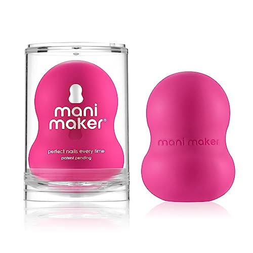 Universal Nail Polish Grip for Precision Painting Perfect for DIY Manicures, Nail Artists, and Professionals - Easy to Use, Suitable for Righties and Lefties - 4 Fun Colors (fuchsia)