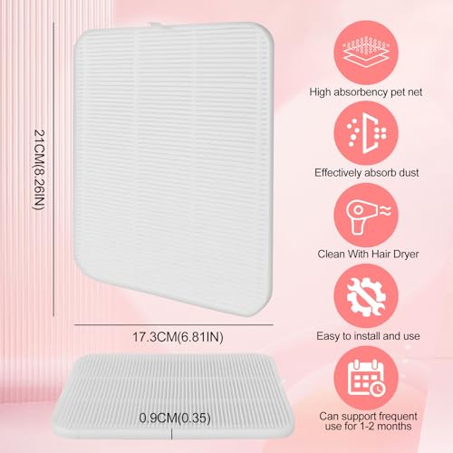 Limegirl Nail Dust Collector for Acrylic Nail, with 2*Reusable Nail Filter, Nail file and Cleaning Brush, Powerful Nail Dust Extractor with Upgraded Dust Collector Nail Tech for Nail Polishing (Pink)