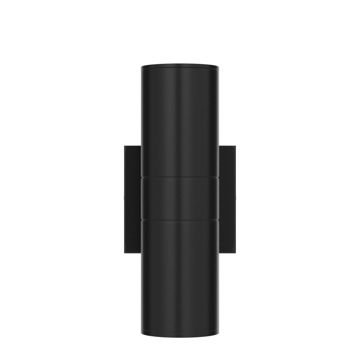 DAKAFUL Outdoor Wall Lights 2 Packs, Integrated LED Cylinder Up Down 12W 2700K Modern Aluminum Light, Waterproof Exterior Light for Porch Patio Door