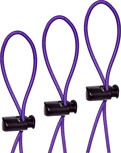 Swim Research Adjustable Bungee Cord Replacement Kit for Swim Goggles | Replacement Swimming Goggle Strap | 12 Color Choices, Unisex, Universal, One Size Fits All (Purple-3PK)