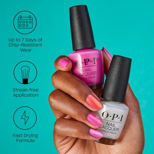 OPI Nail Lacquer Nail Polish | Opaque Crème, Sheer Jelly Nail Polish Shades | Fast Drying, Streak Free, and Chip Resistant Wear | Make 'Em Jelly! Collection | Summer 2025