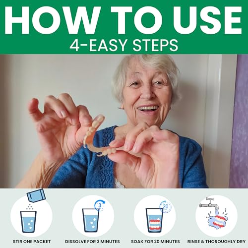 Pro Tech Retainer Cleaner - 180-220 Cleanings (0.17 Per Cleaning) 22 Pack/6 Month Supply - For Clear Aligners, Dentures, Retainers, Mouth Guards & Night Guards - Cleaning Crystals, Mint