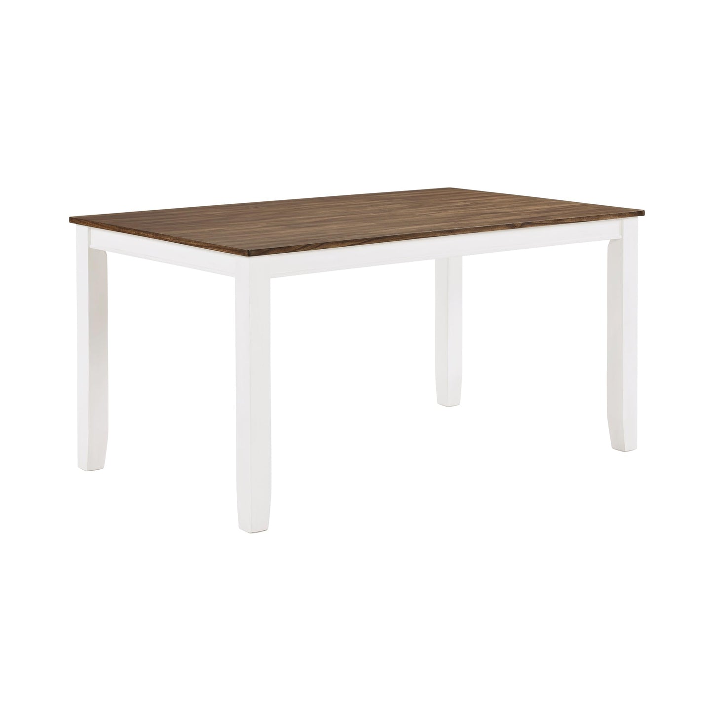 Lexicon Dining Table Set for 6 with Chairs, Solid Wood 7 Piece Farmhouse Dining Room Table and Chairs Set of 6, Cross Back, Easy Assembly Seater for Indoor Home, Dinner, Kitchen, Cherry/White