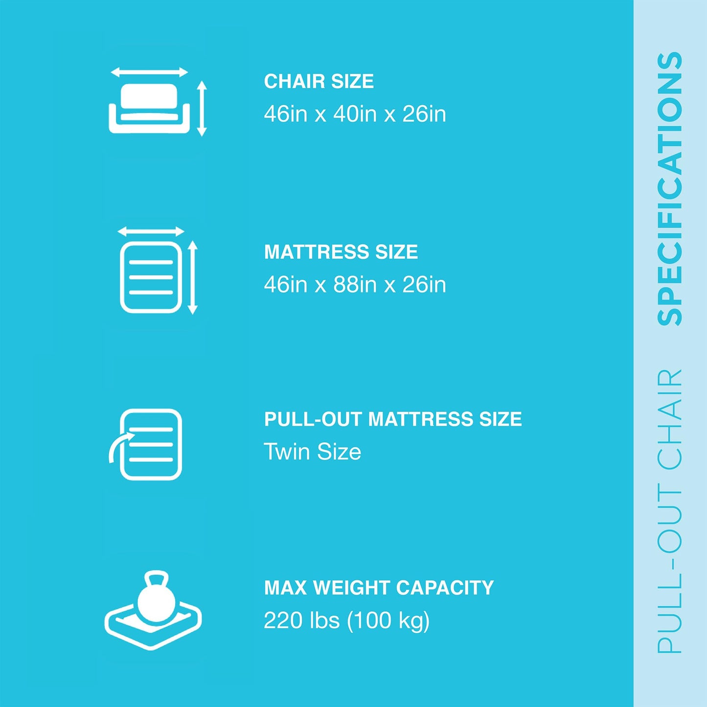 Intex 2 in 1 Inflatable Pull Out Sofa Chair and Twin Air Bed Mattress with Cup Holders for Indoor and Outdoor Use for Adults (3 Pack), Charcoal