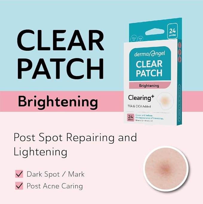 DERMA ANGEL Dark Spot Patches Blemish Patches with Hydrocolloid, TXA & CICA for Active Acne & Post-Inflammatory Dark Spots - Day and Night Use - UPGRADED (Post Acne - 132 Count - 2 Size)