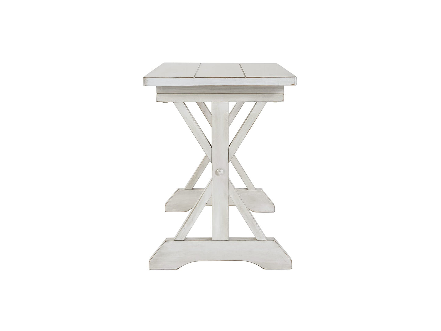 Boraam Jamestown Backless Dining Room Bench, Antique White
