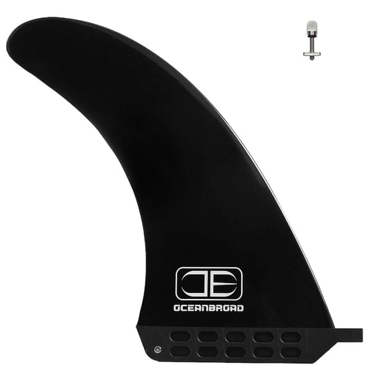 OCEANBROAD 8'' Surf SUP Fin 8 Inch No-Tool Fin Screw Single Center Fin for Surfboard Longboard Paddleboard