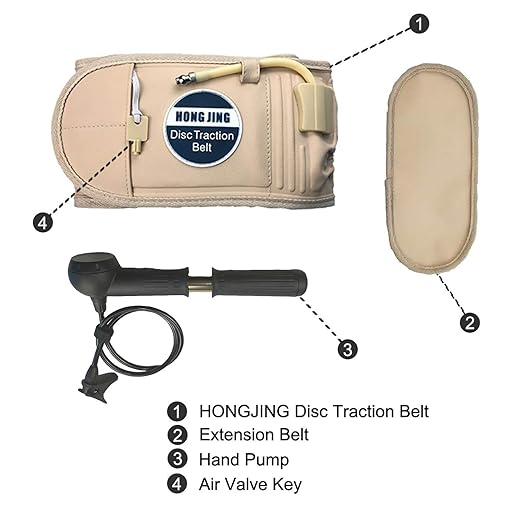 HONGJING Decompression Back Belt Lumbar Support Inflatable for Back Pain Relief Lower Back Traction Device - Reset Lumbar Spine, One Size fits 29-49 Waist