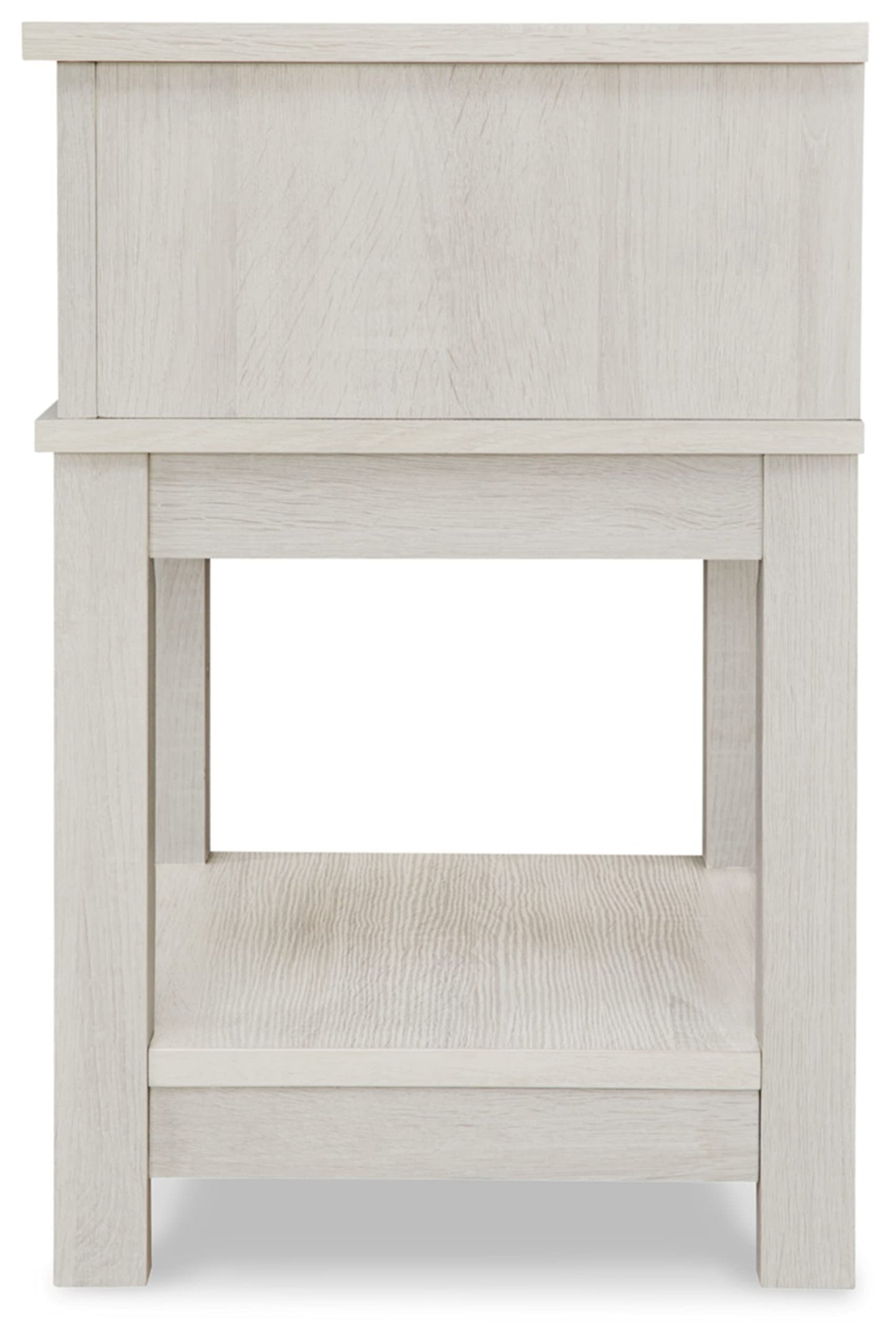 Signature Design by Ashley Dorrinson Farmhouse 1 Drawer Nightstand, 24.13" Tall, Whitewash