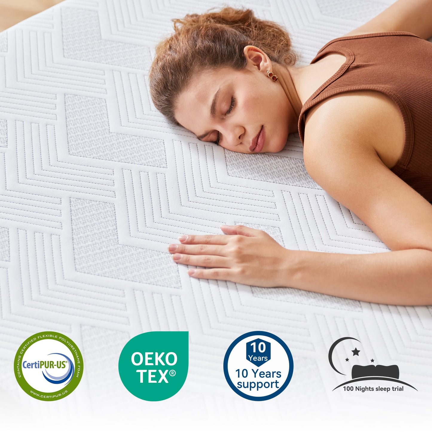 BedsPick 12 Inch Queen Mattress Medium Firm, Cooling Gel Memory Foam Queen Size Mattress in a Box for Pressure Relief, CertiPUR-US Certified, No Fiberglass, Motion Isolation, Removable Washable Cover