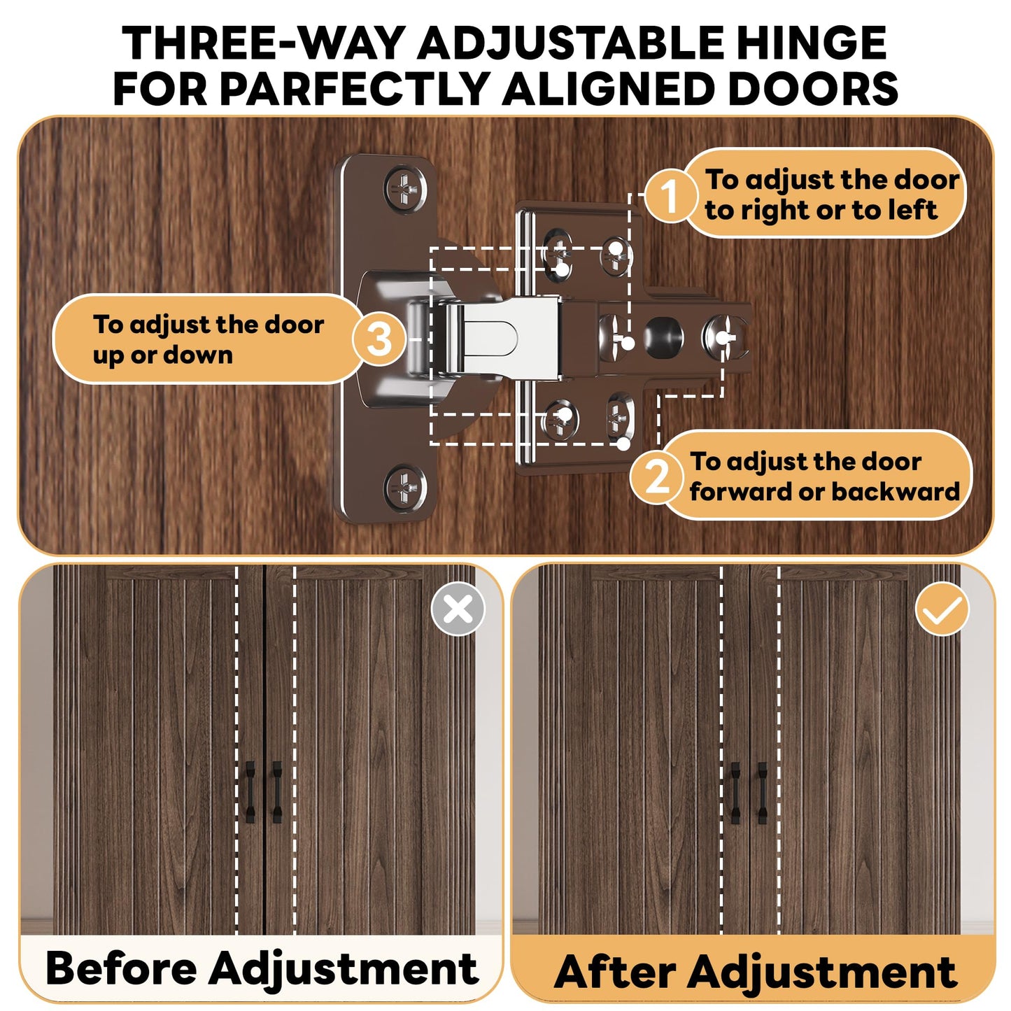 LIKIMIO Farmhouse Wardrobe Closet with Doors, 70" Bedroom Armoires with LED Lights and Hanging Rod, Wooden Large Wardrobe Cabinet with 2 Drawers and 1 Cabinet, Walnut