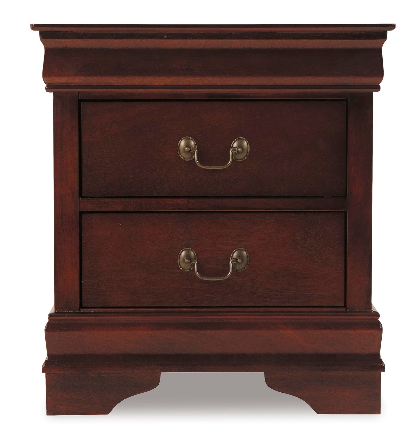 Signature Design by Ashley Alisdair Traditional 2 Drawer Nightstand, 23.75" Tall, Dark Brown