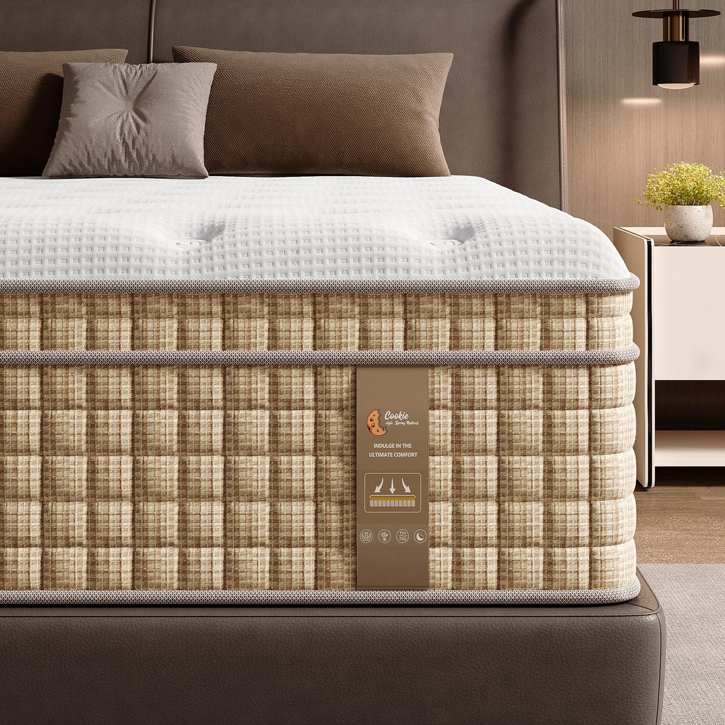 BedStory Mattress King Size, 12 Inch Hybrid Mattresses in a Box – Gel Memory Foam & Pocket Springs for Back Pain Relief and Couples, CertiPUR-US Certified, Fiberglass-Free