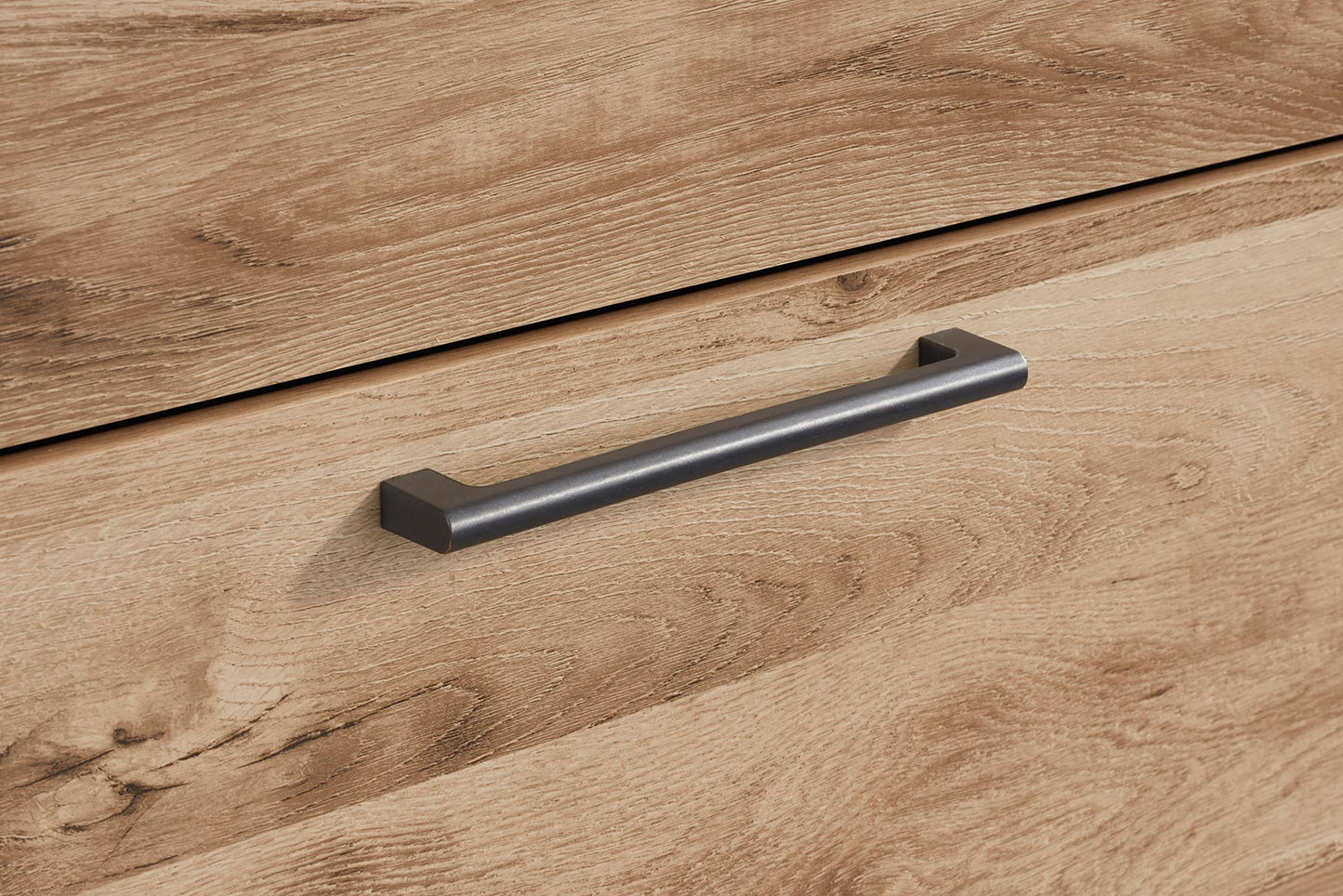 Signature Design by Ashley Hyanna Mid-Century Modern 6 Drawer Dresser, Light Brown & Beige