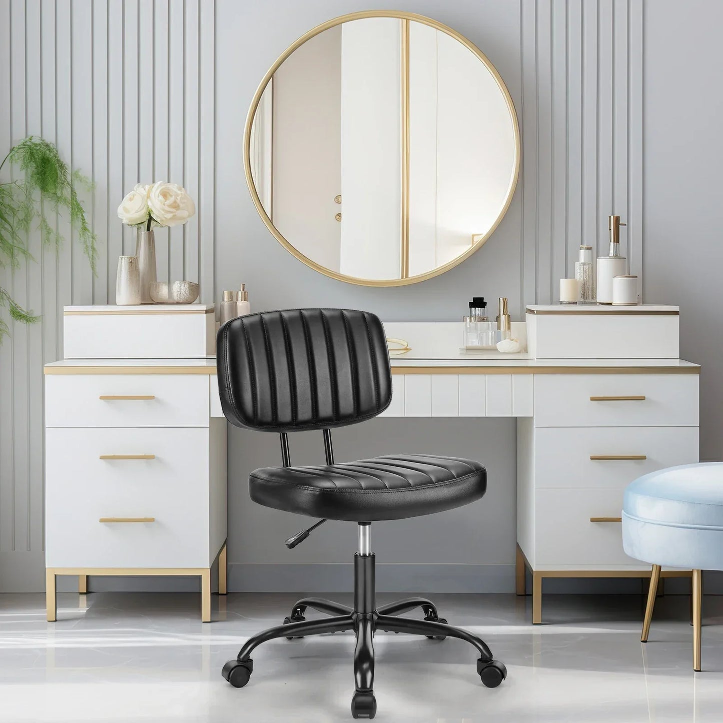 JHK Armless Swivel Office Chair