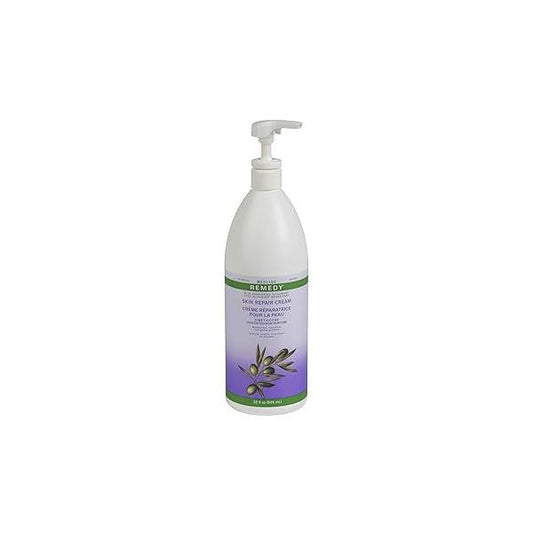 Medline Remedy Unscented Olivamine Skin Repair Cream and Body Lotion, 32 Fluid Ounce